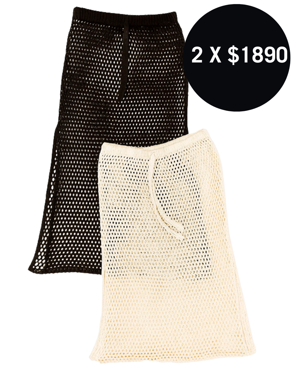 Pollera larga tejido