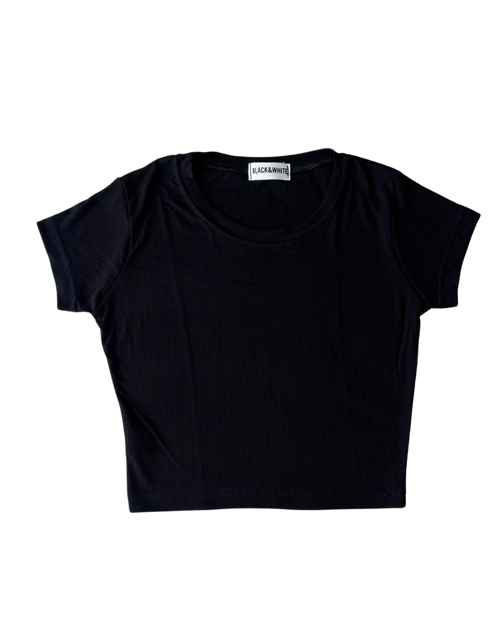 Remera manga corta acanalada