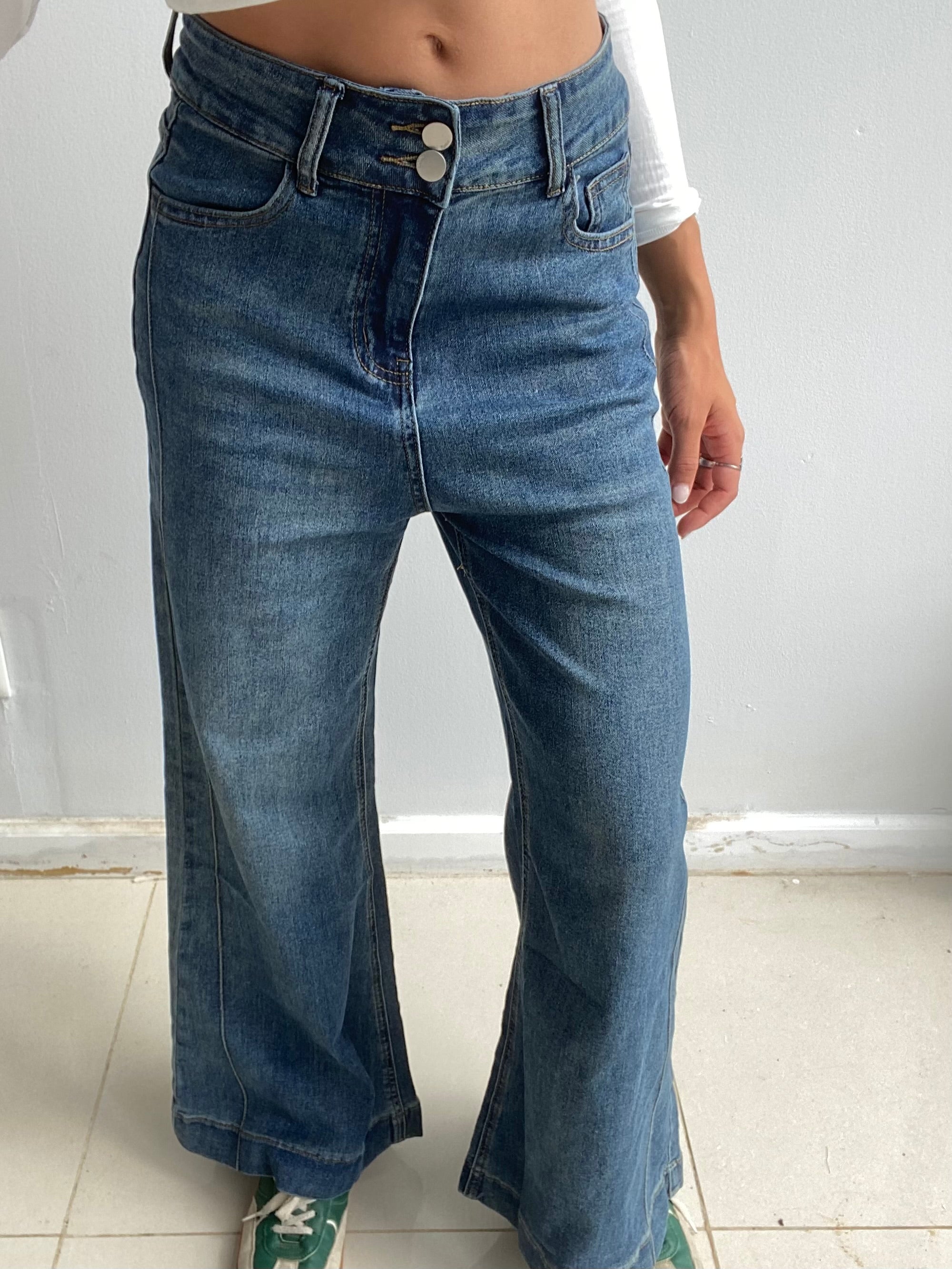Jean wide leg oxford