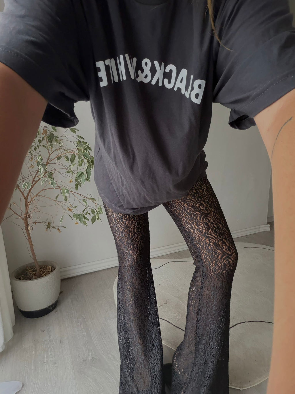 Pantalón Oxford Encaje